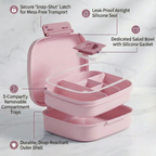 Bento Lunch Box for Kids & Adults - Large 5-Compartment, Leakproof